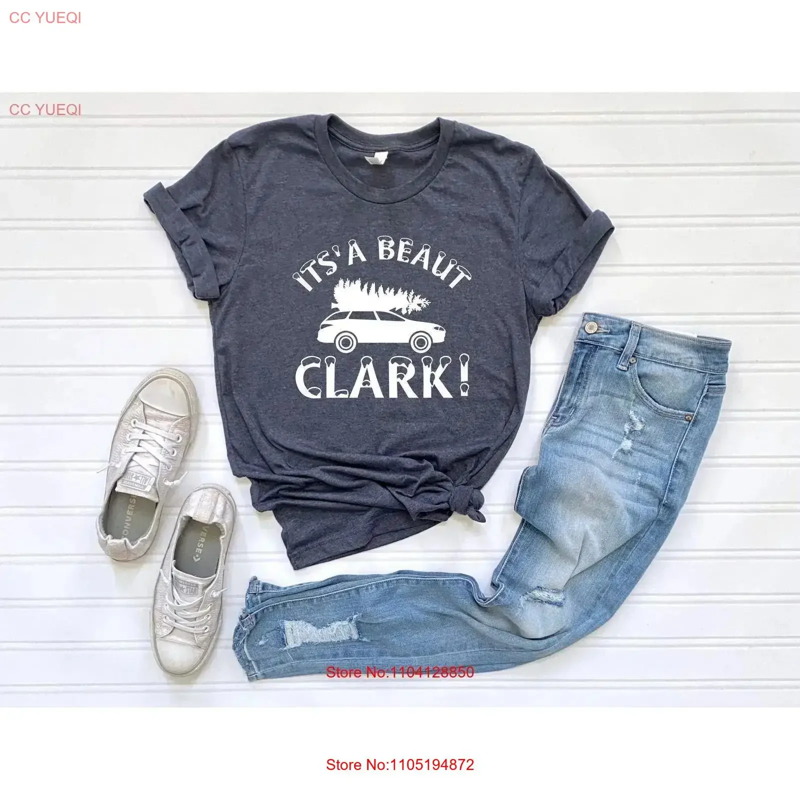 

It's A Beaut Clark T Shirt Christmas Tree Lights Merry Movie Vacation Xmas s vintage Washed designer clothes