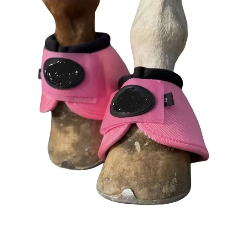 Horse Leg Guard Set Bell Boots Horse Tendon Boots Overreach Protector Equestrian Riding Training Equine Leg Protection Gear