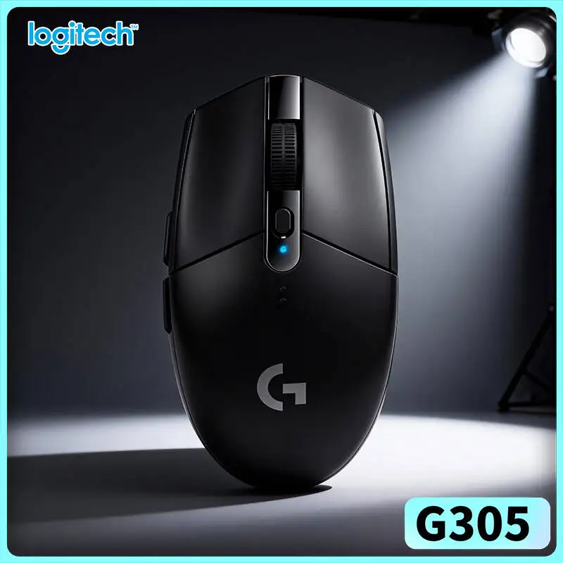 Logitech G305 LIGHTSPEED Wireless Gaming Mouse 6 Programmable Buttons Great For Laptop Gaming Setup PC Mac