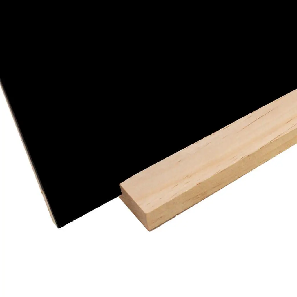 ミニ木製片面黒板、取り外し可能な黒板、長方形と松のベース、2x