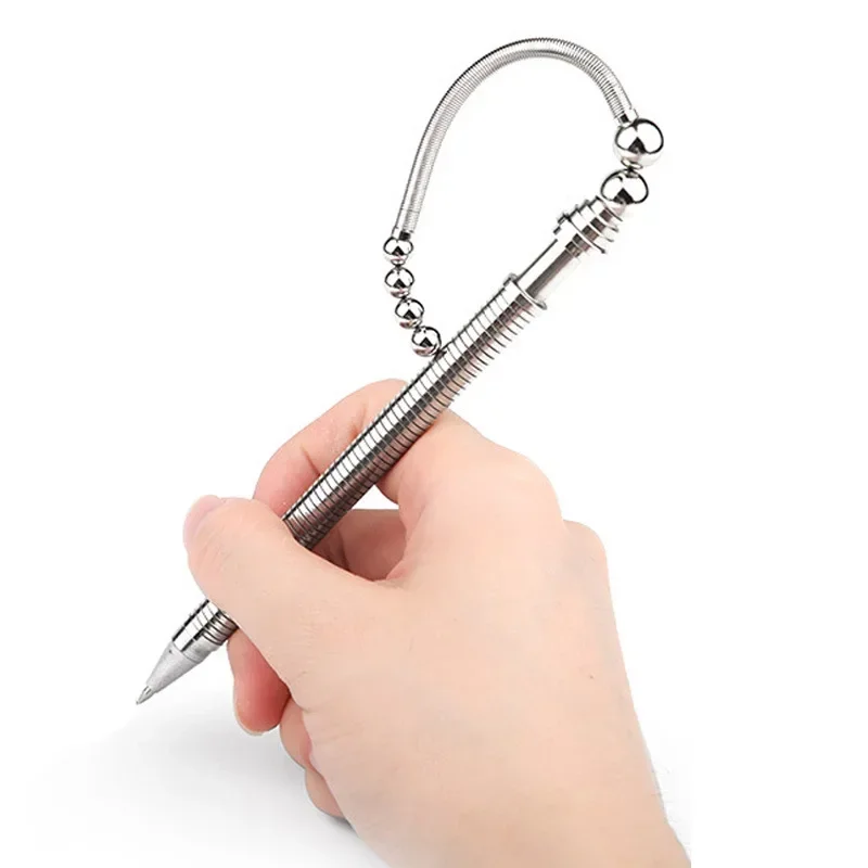 New Office Toys Bending Fidget Pen Metal Magnetic Pen Stress reliever Finger Spiner Toy Fidget Hand pen For Autism and ADHD