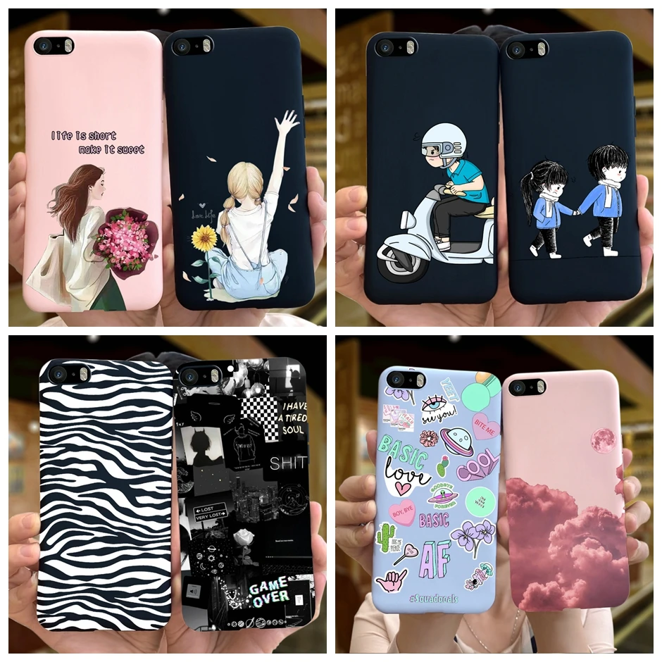 

Для Apple iPhone 5 5S 5SE Мягкий силиконовый чехол из ТПУ с цветочным узором для iPhone 5 S SE A1428 A1429 A1442 Чехол для телефона