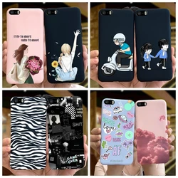 For Apple iPhone 5 5S 5SE Soft Floral Pattern Silicone TPU Back Cover For iPhone 5 S SE A1428 A1429 A1442 Phone Case