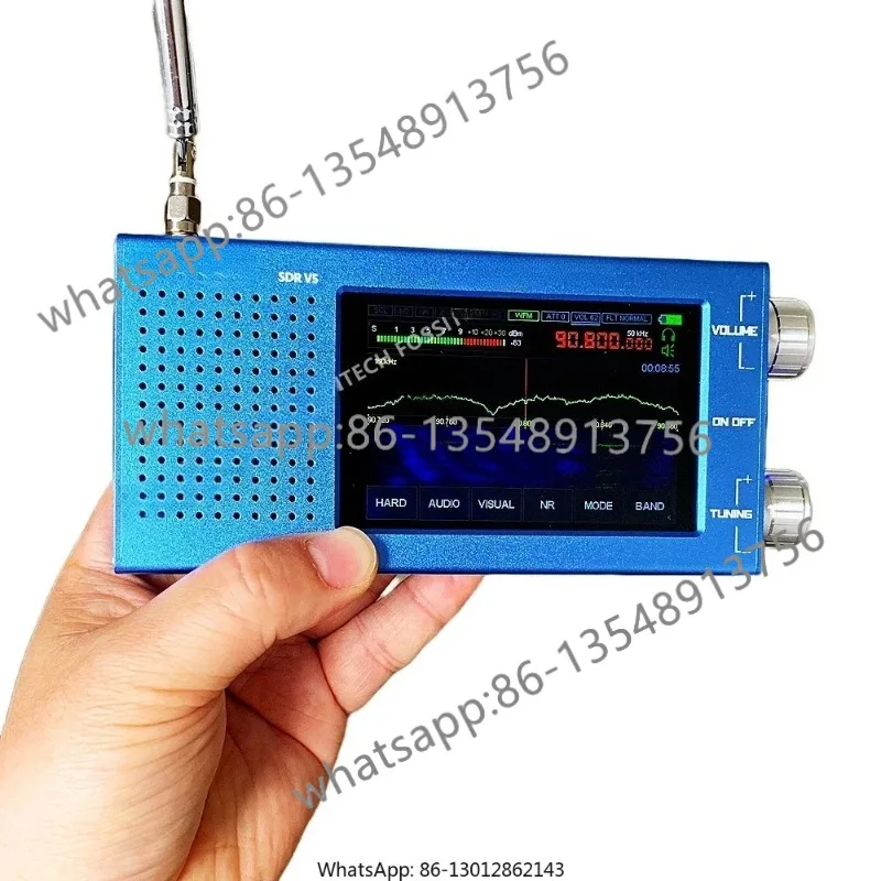 DSP V5 SDR Receiver 1.10D Integrated Firmware Portable SDR Radio Receiver 10kHz~ 250MHz/400MHz~ 2GHz Spot