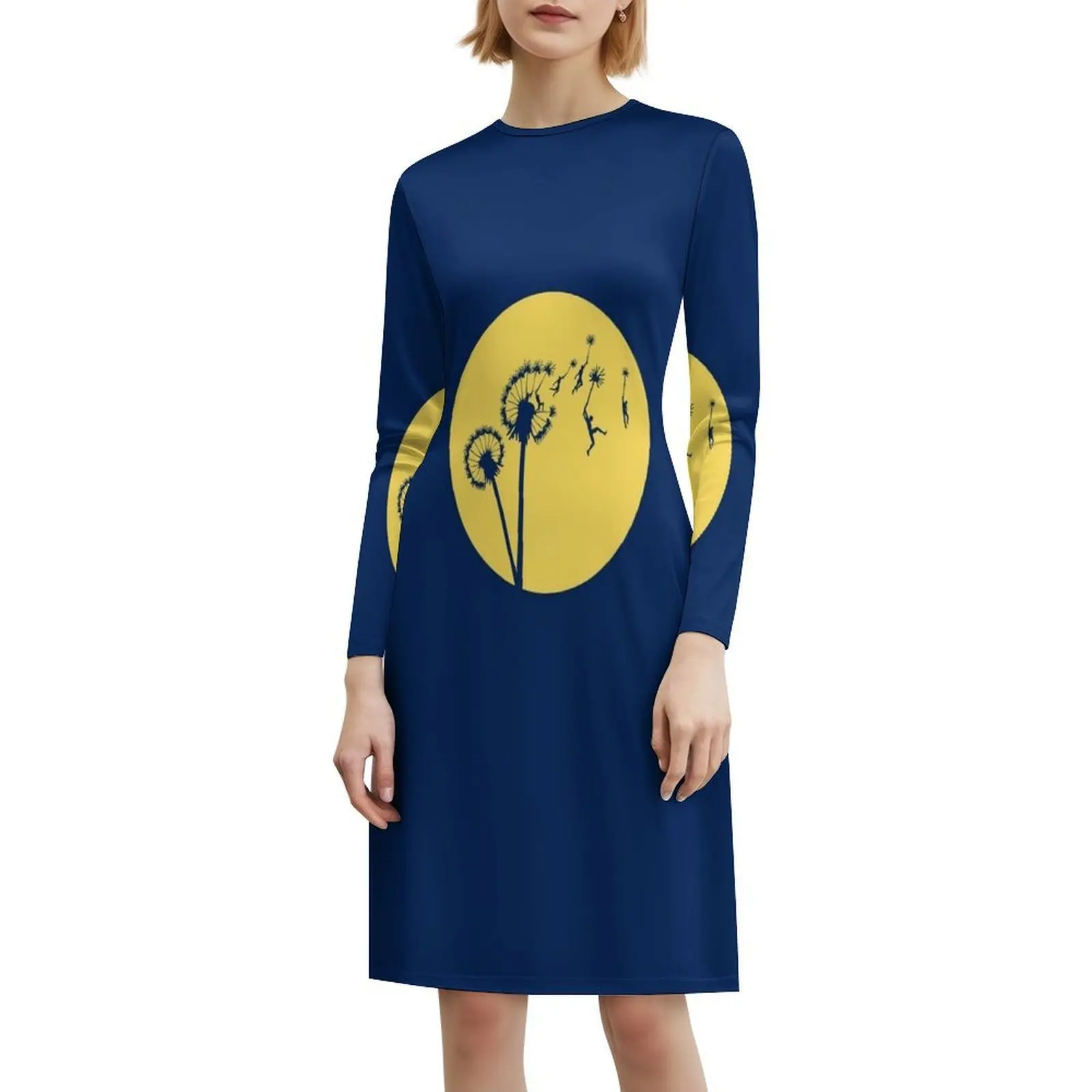 فستان حفلات أنيق للنساء من Dandylion ذو وجهين مع خيارات قصيرة/طويلة/بدون أكمام من Dandelion Vector #6