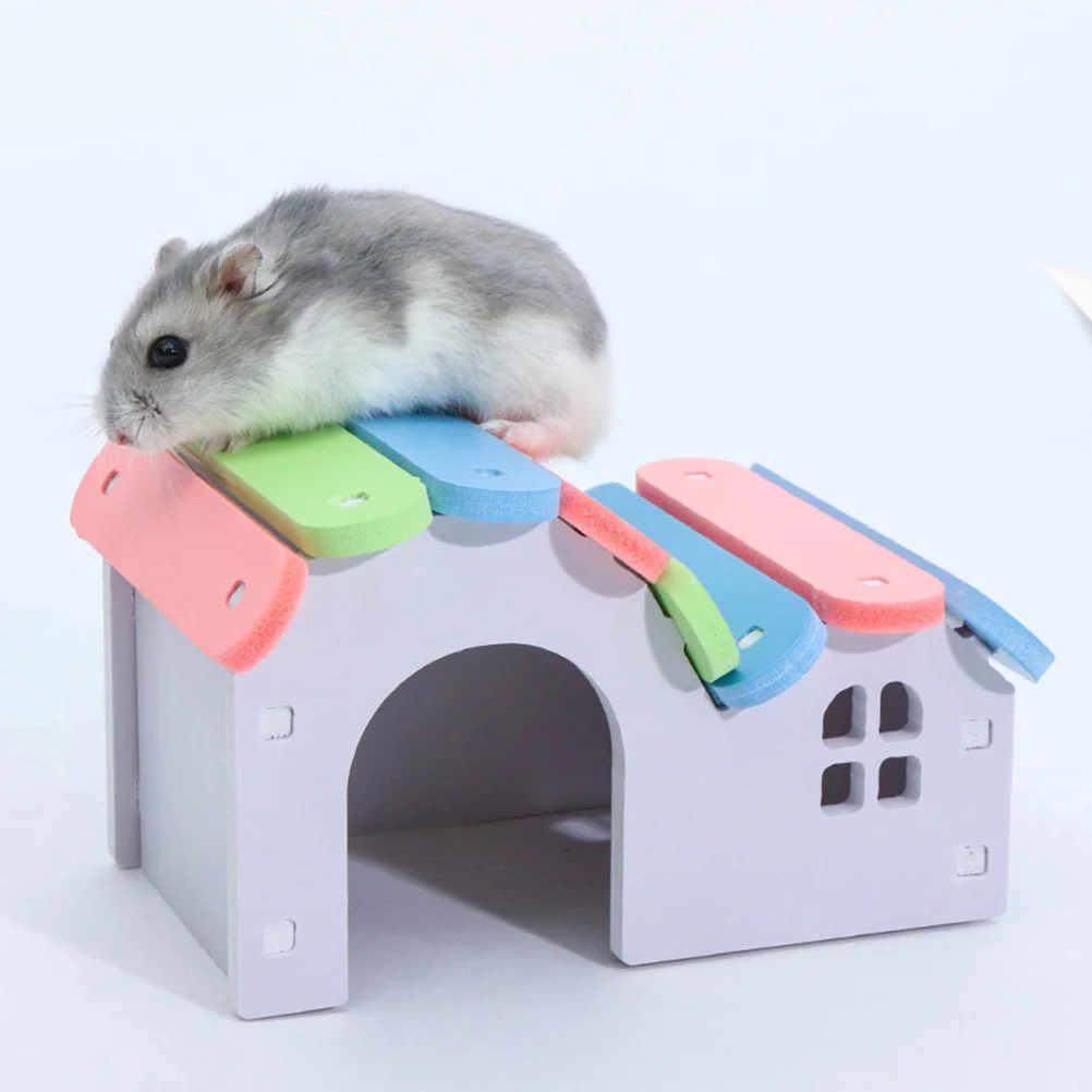 

Colorful Hamster Small -Friendly Sleeping Bed with Anti-Skid Bottom Comfortable Pet Nest for Small Hamsters Rabbits
