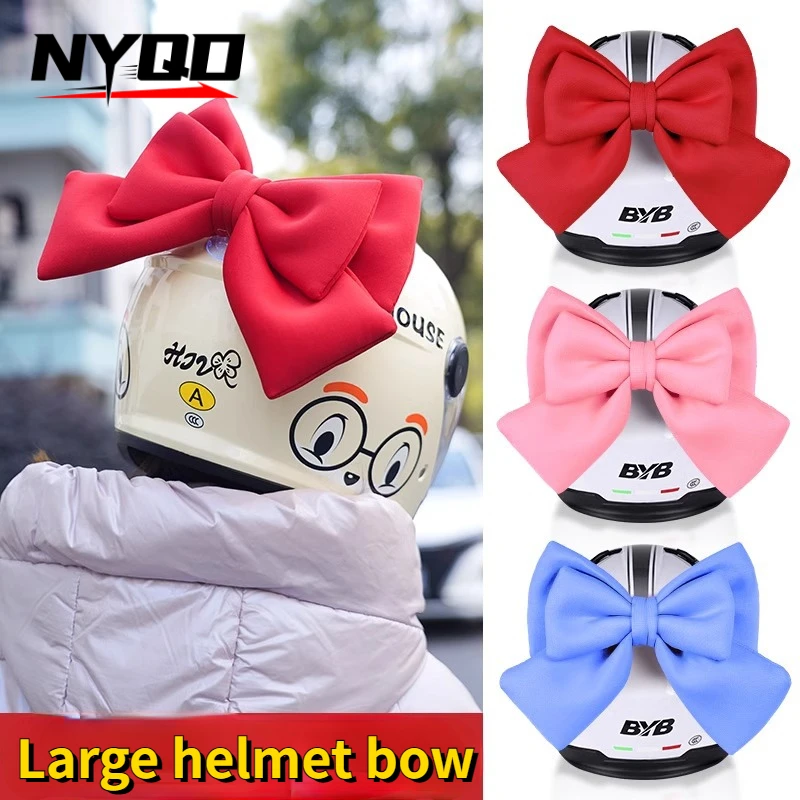 

Deformation Cotton Bow Fittings Helmet Modeling Motorcycle Helmet Decoration Helmet Decoration Electric Bicycle Bowknot