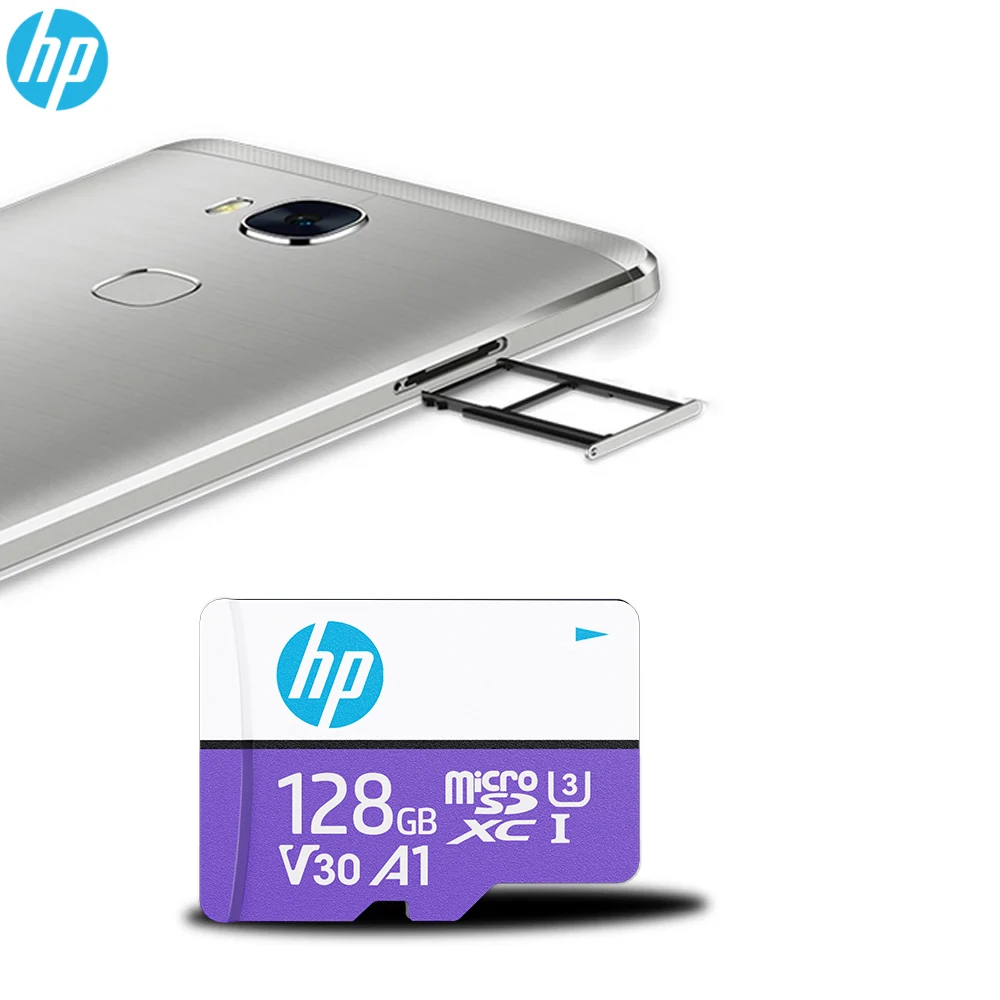 بطاقة HP Ultra Micro tf SD 256 جيجابايت 128 جيجابايت 64 جيجابايت بطاقة SD صغيرة SD/TF بطاقة فلاش بطاقة الذاكرة miniSD للهاتف والطاولة