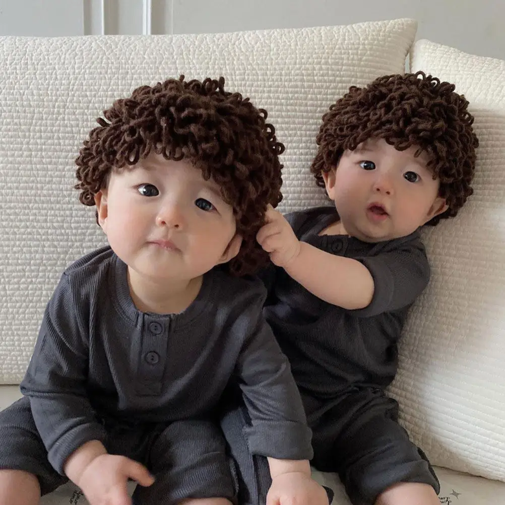 

Baby Winter Hat Woolen Yarn Knit Cap with Decor Cute Stretchy Infant Hat for Newborn Toddler Girls Boys Warm Outdoor Party