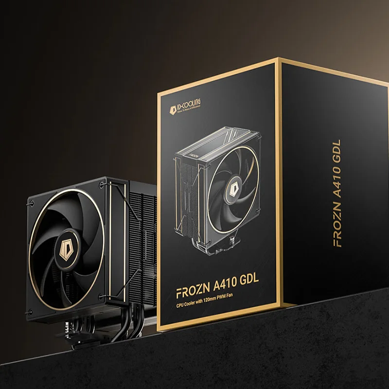 ID-COOLING A410 4 Heat pipes CPU Air Cooler  Dual 120mm PWM Fans High Airflow for Intel LGA1700/115X/1200 AMD AM4/AM5 Cooling