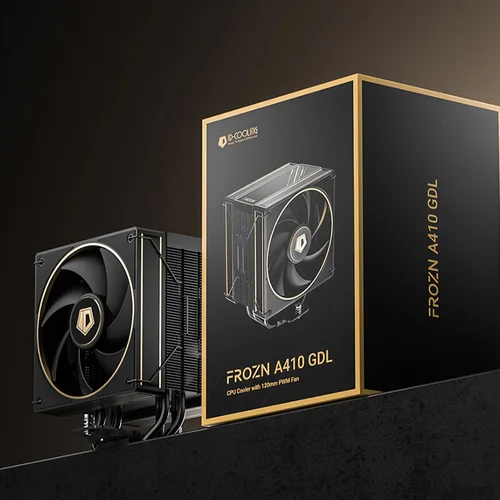 Imagen 2 del producto ID-COOLING A410 4 tubos de calor CPU enfriador de aire Dual 120mm ventiladores PWM alto flujo de aire para refrigeración Intel LGA1700/115X/1200 AMD AM4/AM5