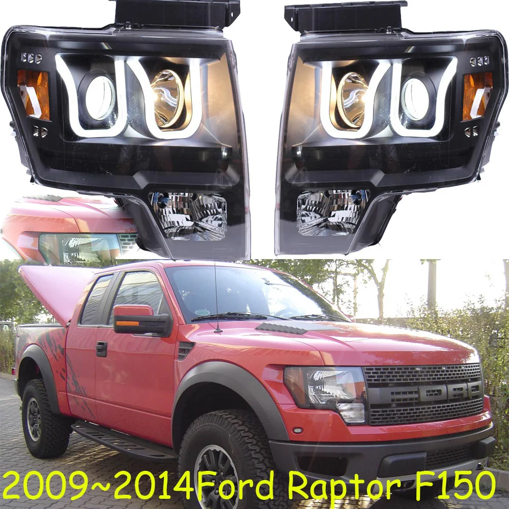 Car Styling for Raptor Headlight F150 2008~2012 F-150 Head light DRL Lens HI LO Beam Bi-Xenon HID car Accessories