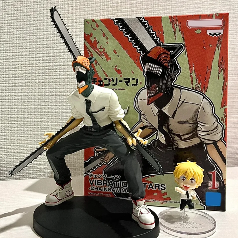 Figura de Anime Chainsaw Man de 15 cm, Figura de Acción de Power/Denji, Figura de PVC de Chainsaw Man de Pie, Modelo Coleccionable para Adultos