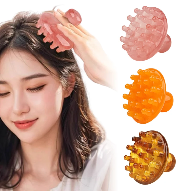 

Sandalwood Disc Wooden Massage Scalp Wide Tooth Scalp Comb Round Tip Scalp Tool Handheld Wet Dry Hair Massage Comb Acupoint