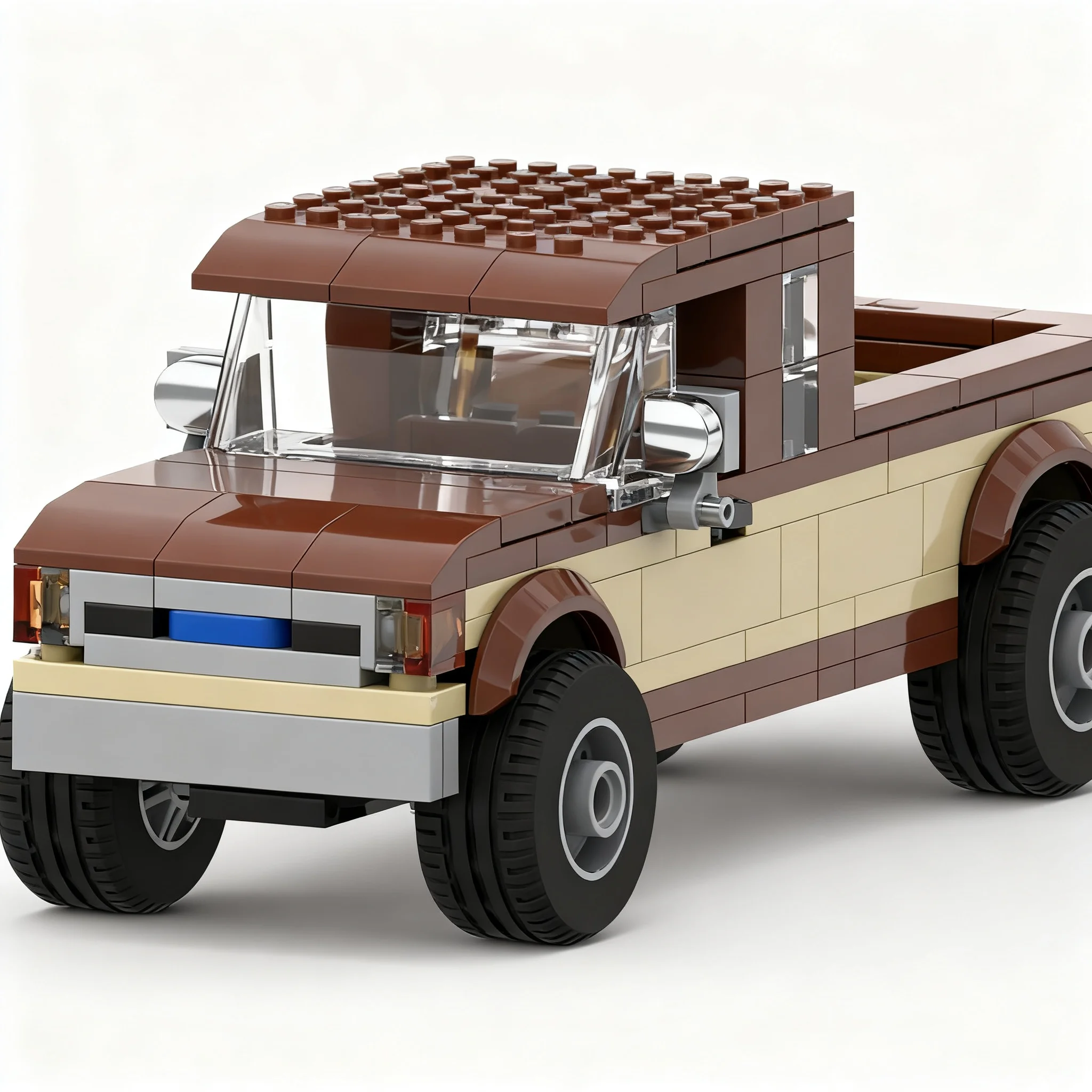 382pcs MOC City Off-Road Fordes F-150 Model Building Blocks Christmas Gift Toys Art Brick Creative Collection Display Idea Craft