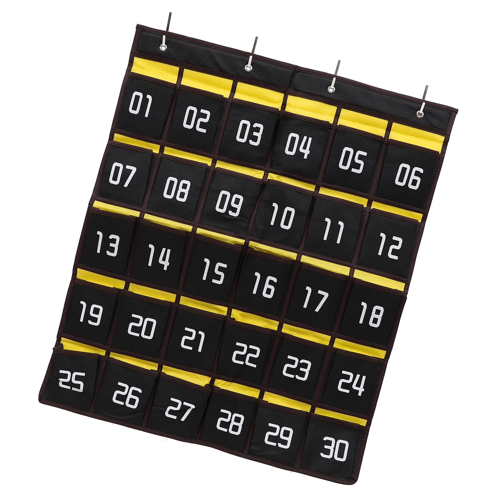 

Cell Storage Bag Wall Hanging ganizer Classroom Mobile Phone Holder Black Pocket Chart Numbered Bag For Phone Student Aid
