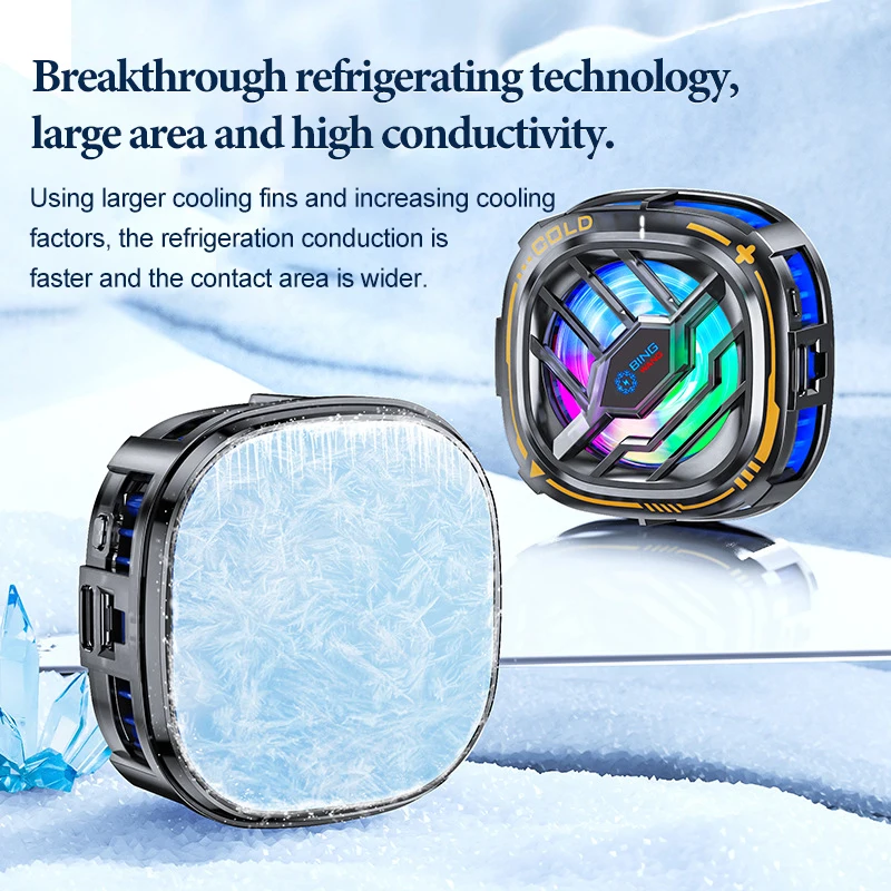 Fan Cooler For Phone Semiconductor Cooling Fan For Mobile Cooler Phone Gaming Portable Cooler Mobile Phone Cooler Fan Phone Clip