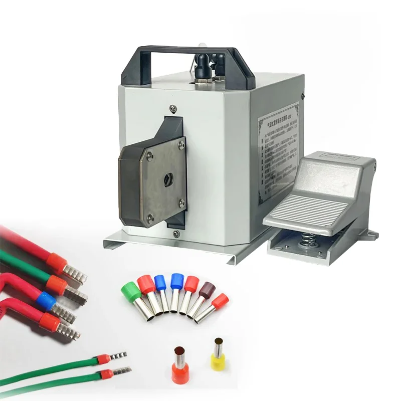 

0.8-25mm² Pneumatic Tube Terminal Crimping Machine Insulated Terminal Cold Crimping Clamp Quadrilateral Crimping Machine