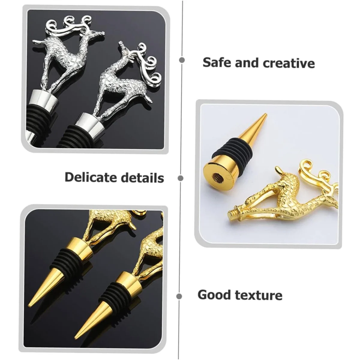 

High-Quality Wine Stopper, Reusable Wine Bottle Stopper, Bottle Safe for Wine Collection, Red Wine, Champagne, Beer Saver Sealer