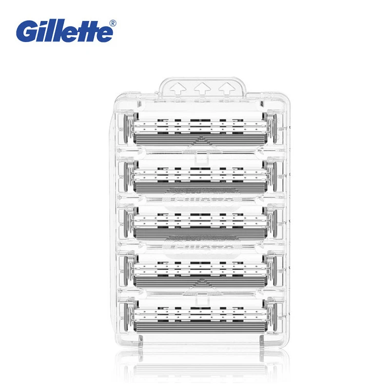 Gillette Sensor Excel lama di rasoio da uomo barba facciale rasatura lame di rasoio a doppio strato per Gillette Vector 3 Razor