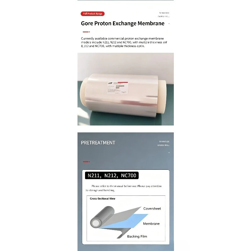 Dupont Nafion Proton Exchange Membrane N211 N212 NR212 HP XL Perfluorosulfonic Acid Ion Membrane Fuel Cell PEM Film