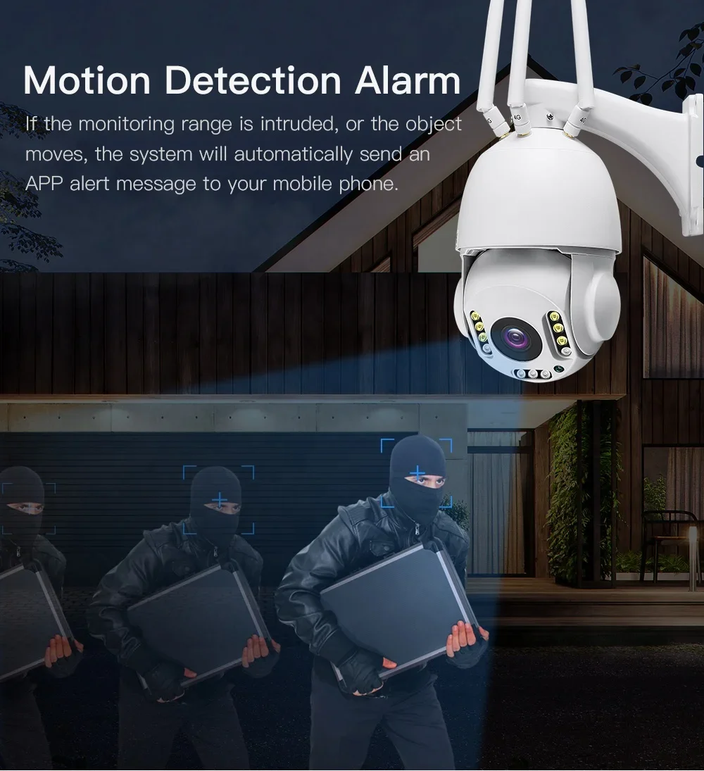 30X 4G Lte Ptz Ip Camera IR 80M Security Surveillance Camera For Farms Home Factory