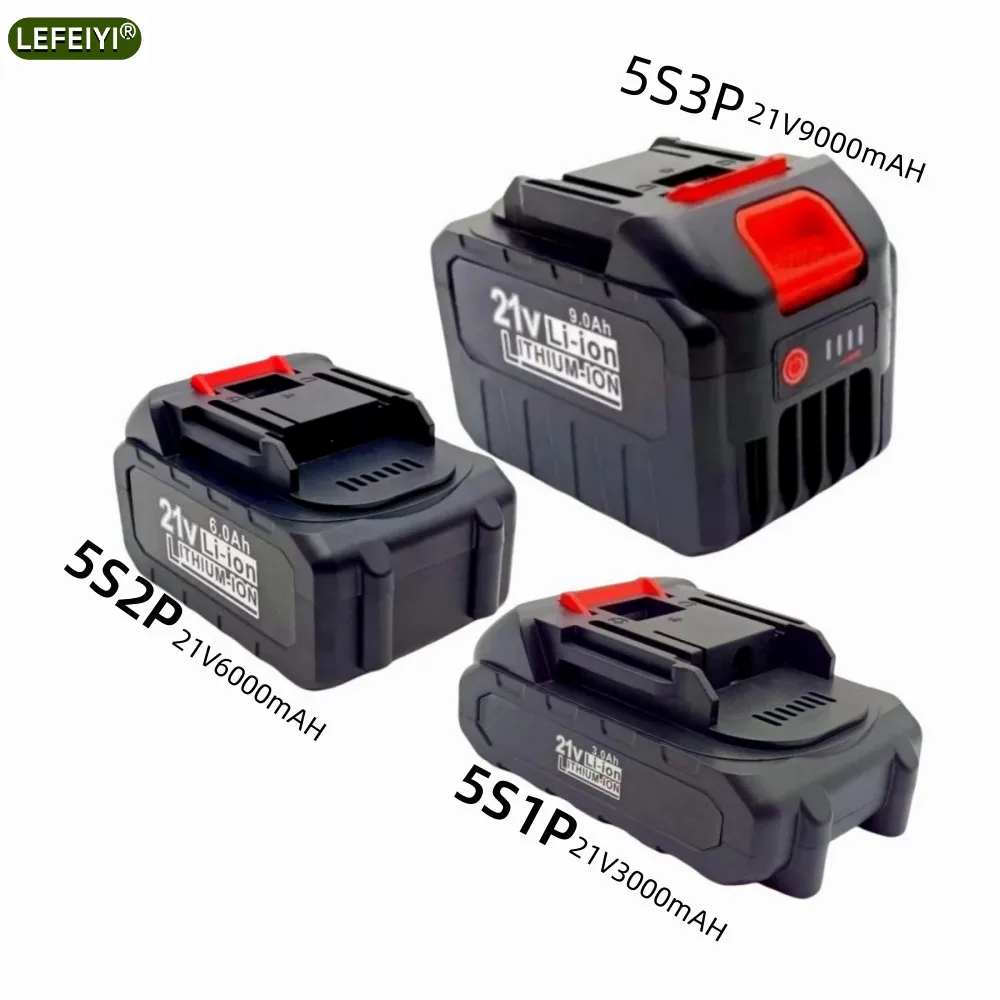 

21V 18V Makita18650 lithium-ion battery 3000mAh, 6000mAh, 9000mAh, 5S1P, 5S2P, 5S3P, high current screwdriver battery