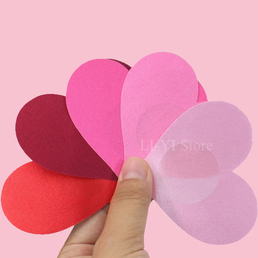 20 Styles 5 Pairs Breast Pasties Disposable Invisible Chest Stickers Sexy Women Chest Patch Love Heart Shape Nipple Covers