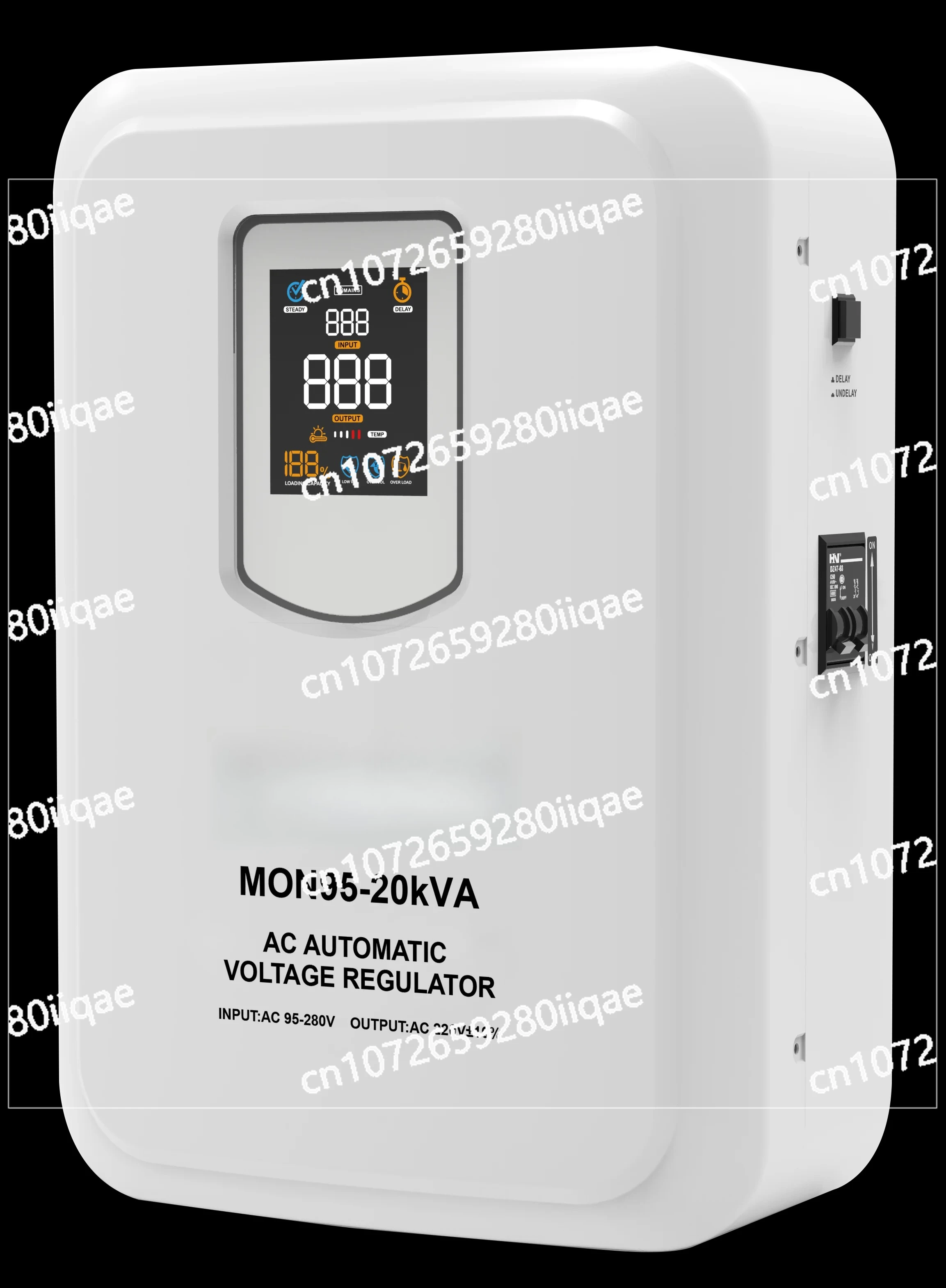 Single-Phase 5000va Automatic Electric Voltage Stabilizer/Regulator 220V Power Supply Voltage Stabilizer/AVR