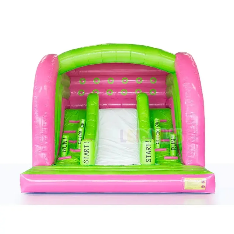 Commercial Indoor Outdoor High Quality Jumping Castle Wholesale Inflatable Bouncer Bounce House Race Base with Slide for Kids