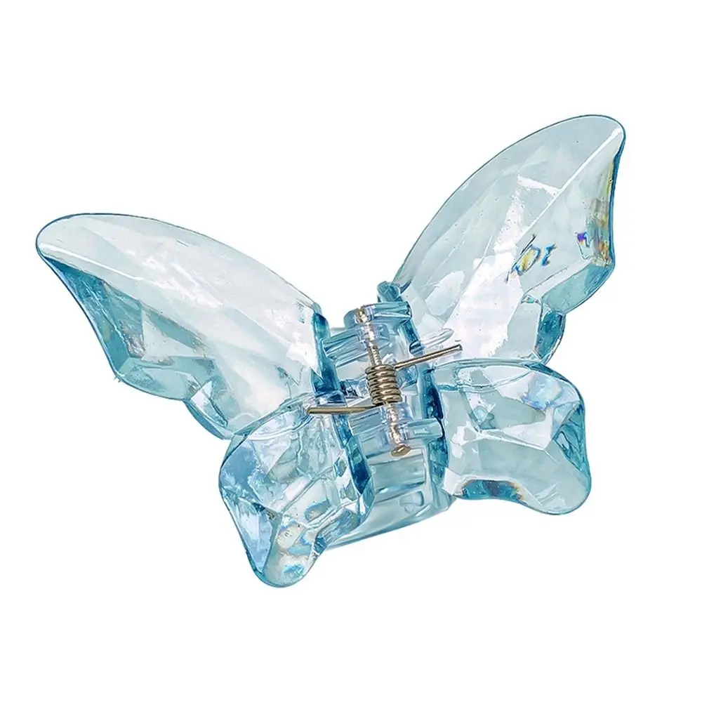 

Cute Bow Transparent Butterfly Hair Claw Bownot Resin Butterfly Hair Clip Cute Hairpin Elf Small Shark Clip Female