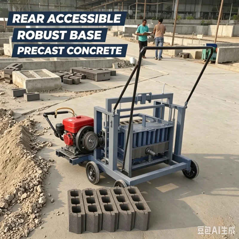 Hot Sale Widely Used Small Scale Manual Block Concrete Hollow Block Making Brick Machine Includes One Set of Molds