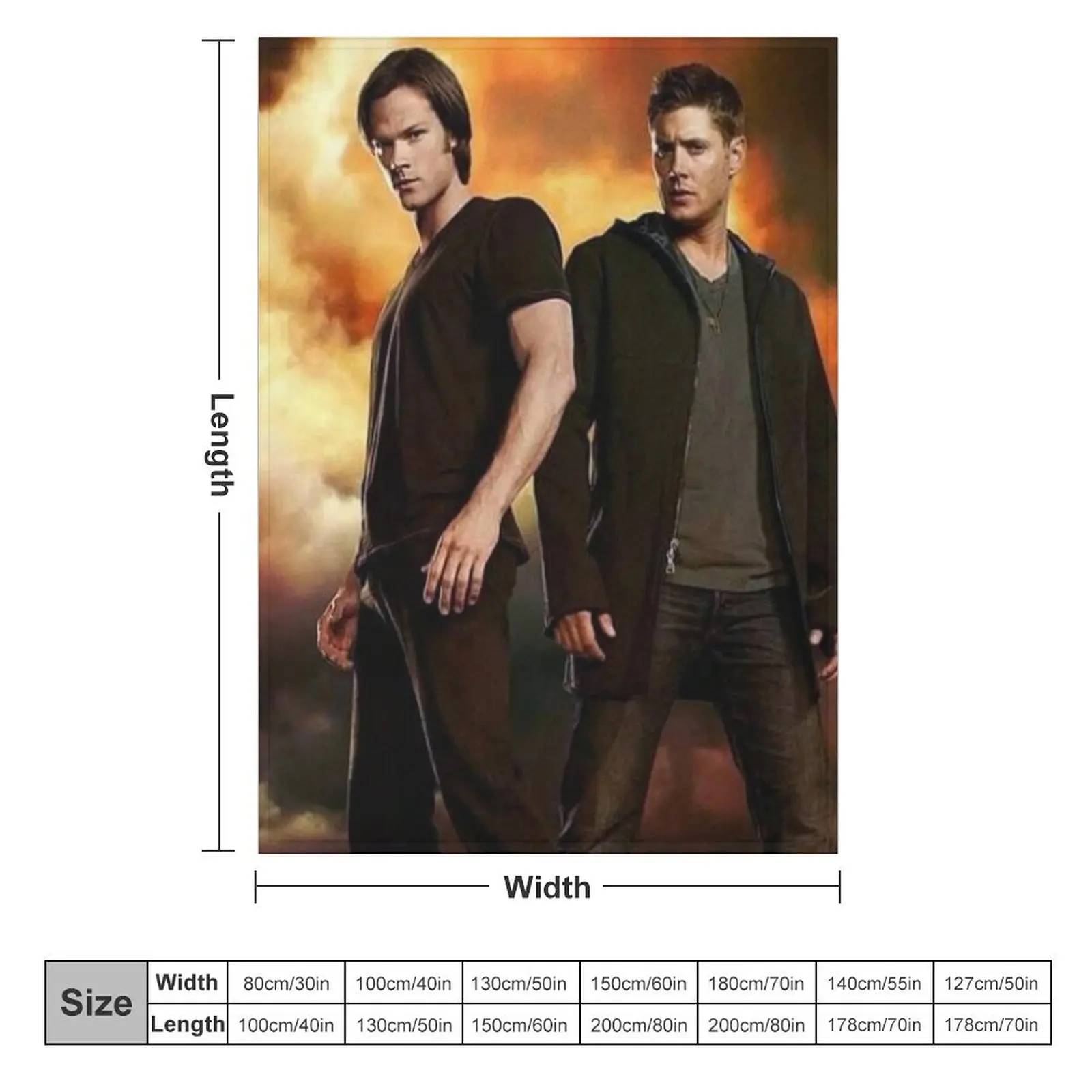 brothers winchesters Throw Blanket Vintage Soft Large Blankets