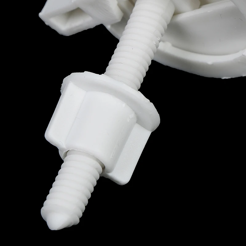 New#1set/2Pcs Plastic Toilet Seat Screws Fixings Fit Toilet Seats Hinges Repair Tools