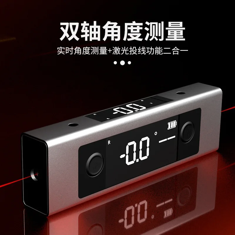 High Precision Laser Intelligent Angle Meter Digital Display Inclination Box Mini Laser Level Meter Inclination Meter