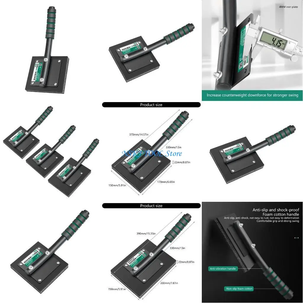 

L8RC Ergonomic Tile Installation Paddle with Large Contact Area for High Efficiency