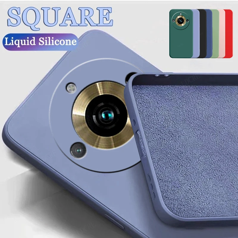 Funda de silicona líquida para OPPO Realme, carcasa trasera de TPU a prueba de golpes, suave, Realme, 11 Pro Plus, Realme