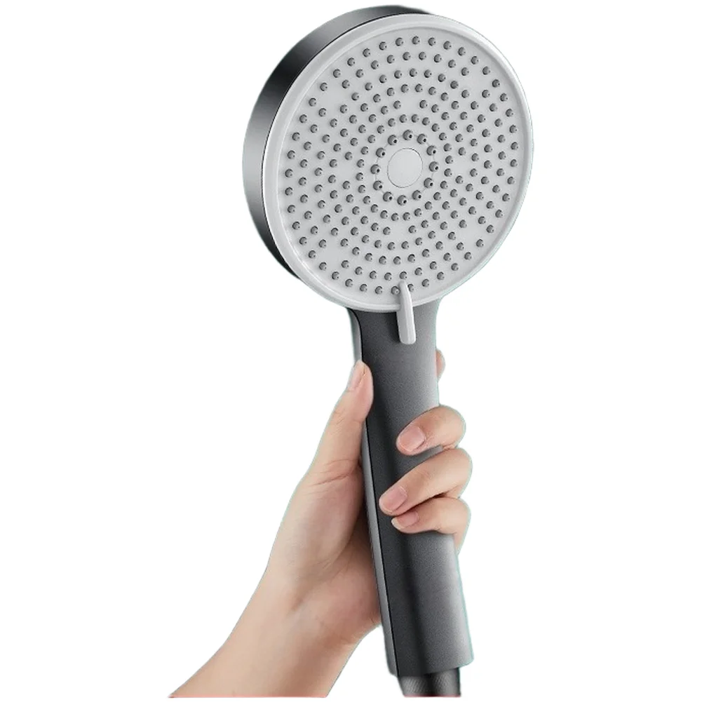 Water-Efficient Shower Head with 5 Spray Settings High Pressure and Wide-Angle Silicone Nozzles for Reduced Clogging