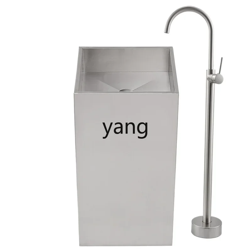 

XYY stainless steel hand basin integrated column washbasin washing column basin