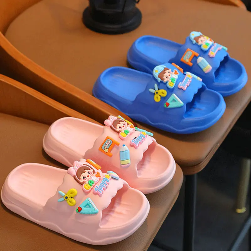 Children Slippers Soft Anti-slip and Wear-resistant EVA Sandals  Skid Design Cartoon Pattern Girls boys Shoes Sandy Beach