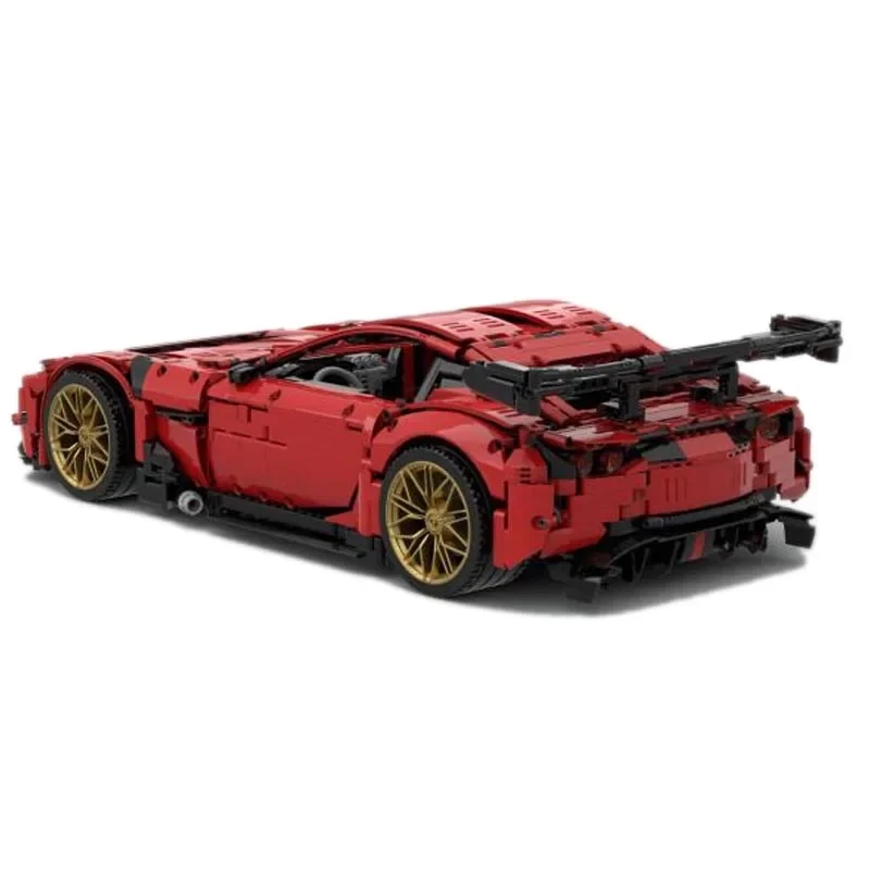 New MOC-156321 RX-GT3 concept 1:8 Scale RC Model Supercar Racers Vehicles  Building Blocks Bricks Toys Kids Boys Birthday Gifts