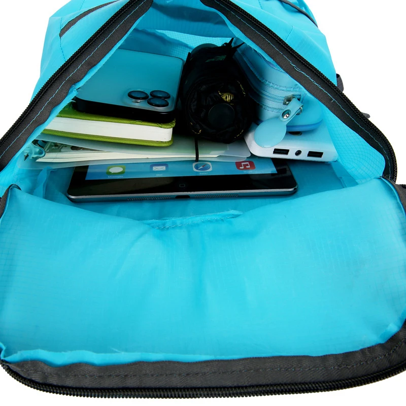 1pc Weekend Travel Bag Foldable Waterproof Tear-resistant Lightweight Backpack Large Capacity Travel Business Sports Backpack view 5