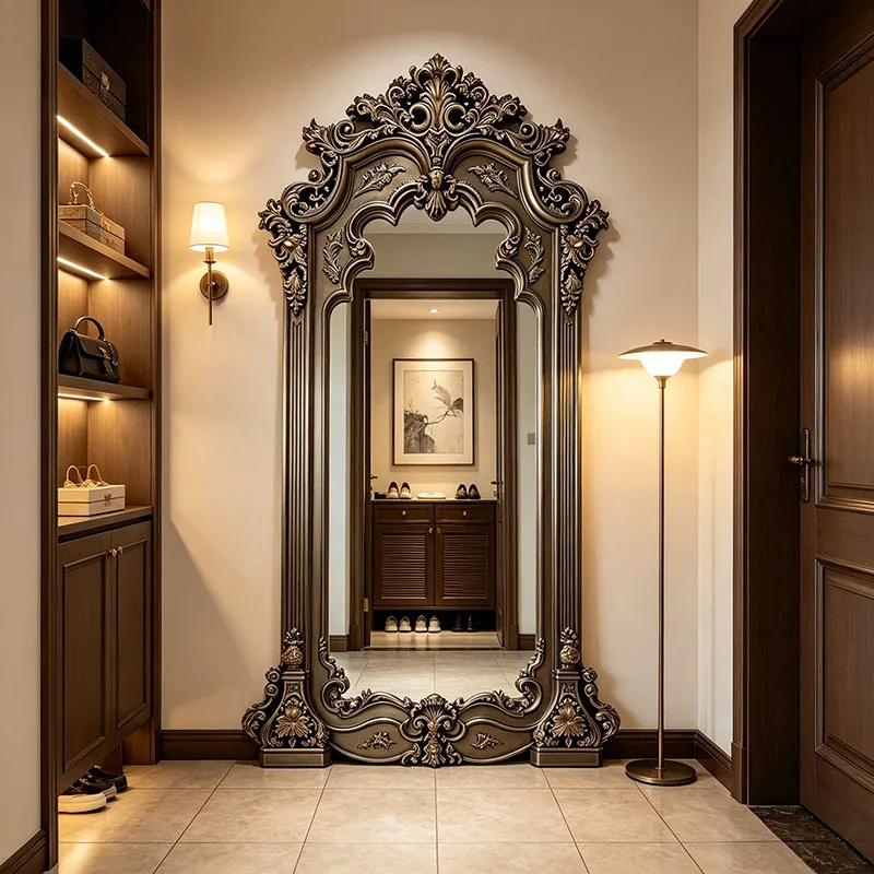 Girls Bedroom Mirror Moving Funky Living Room Nordic Full Body Xenomorph Luxury Bathroom Bathroom Floor Espelhos Home Products