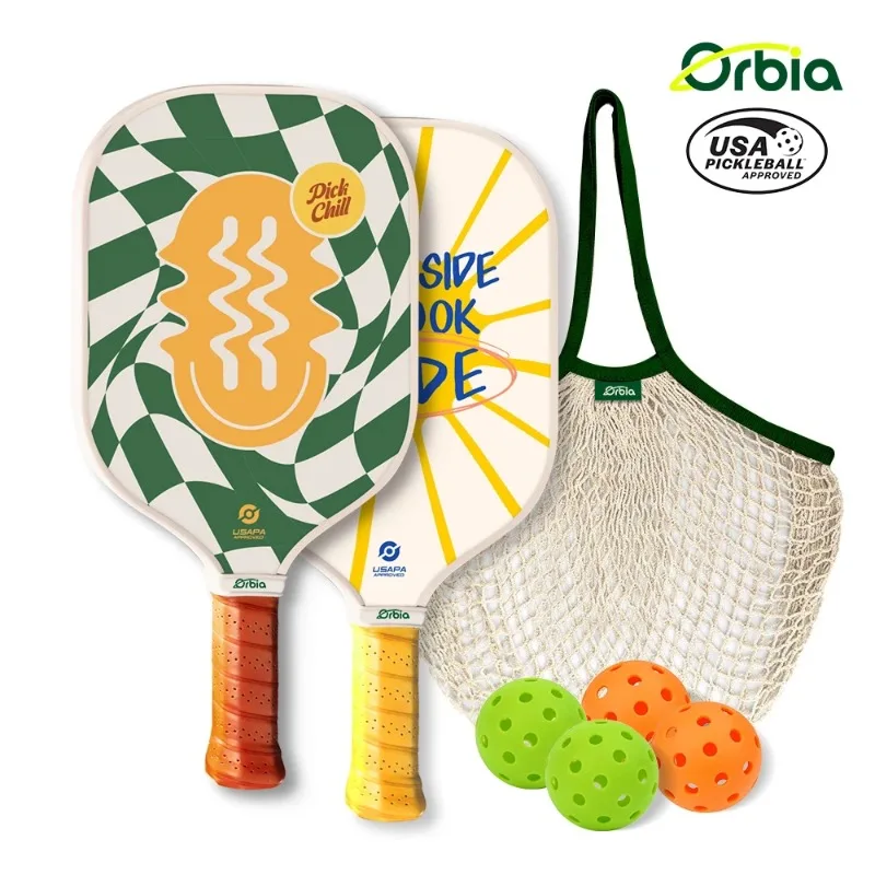 Orbia Pickleball Racket Novice Racket Pickleball Retro Indoor and Outdoor Novice Professional Racket Set