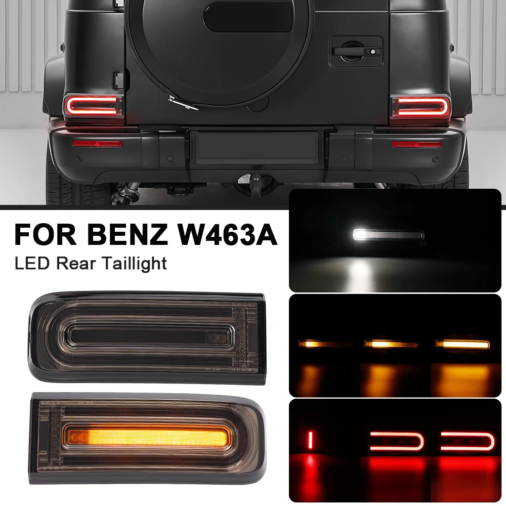 

LED Taillight For Mercedes-Benz G-Class W463A W465 G500 G550 G63 AMG 2018-2024 Brake Reverse Lights Dynamic Turn Signal Light
