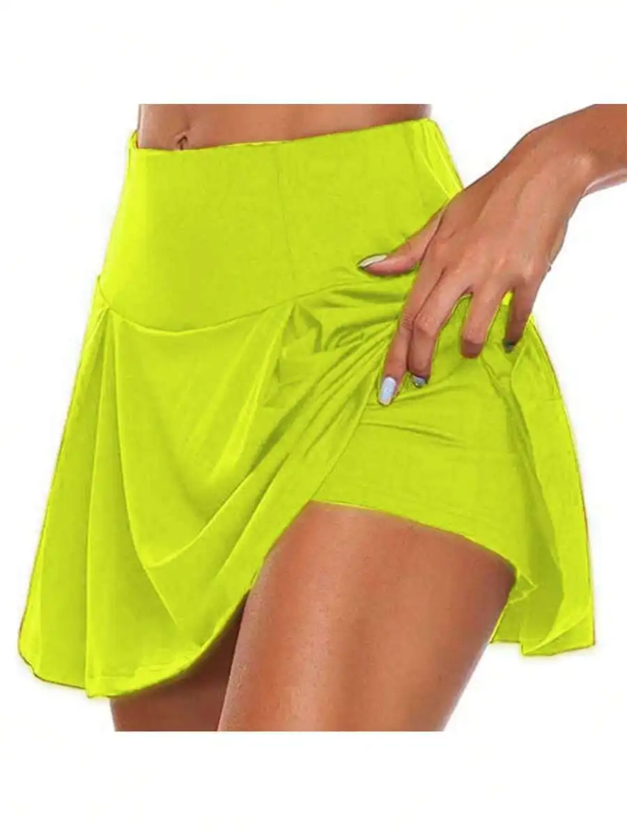 

Womens Stretch Pleated Athletic Skort For Running Golf Tennis Pickleball