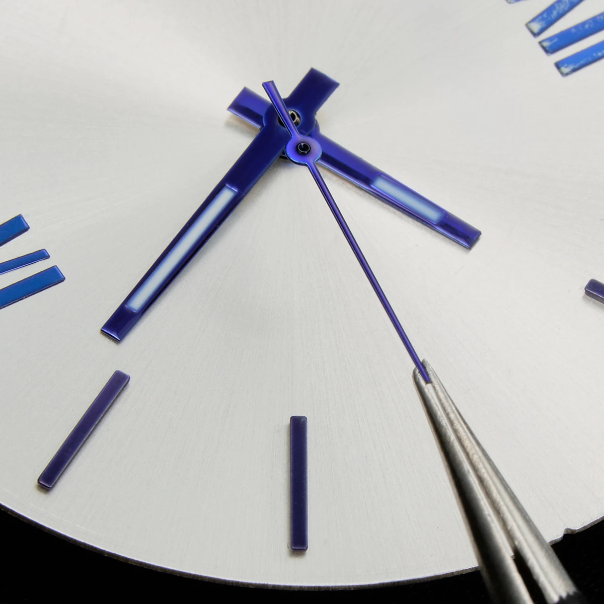 Lancette dell'orologio NH35 in oro rosa argento oro lancette verdi luminose per puntatori di orologi con movimento NH35/NH36/4R/7S