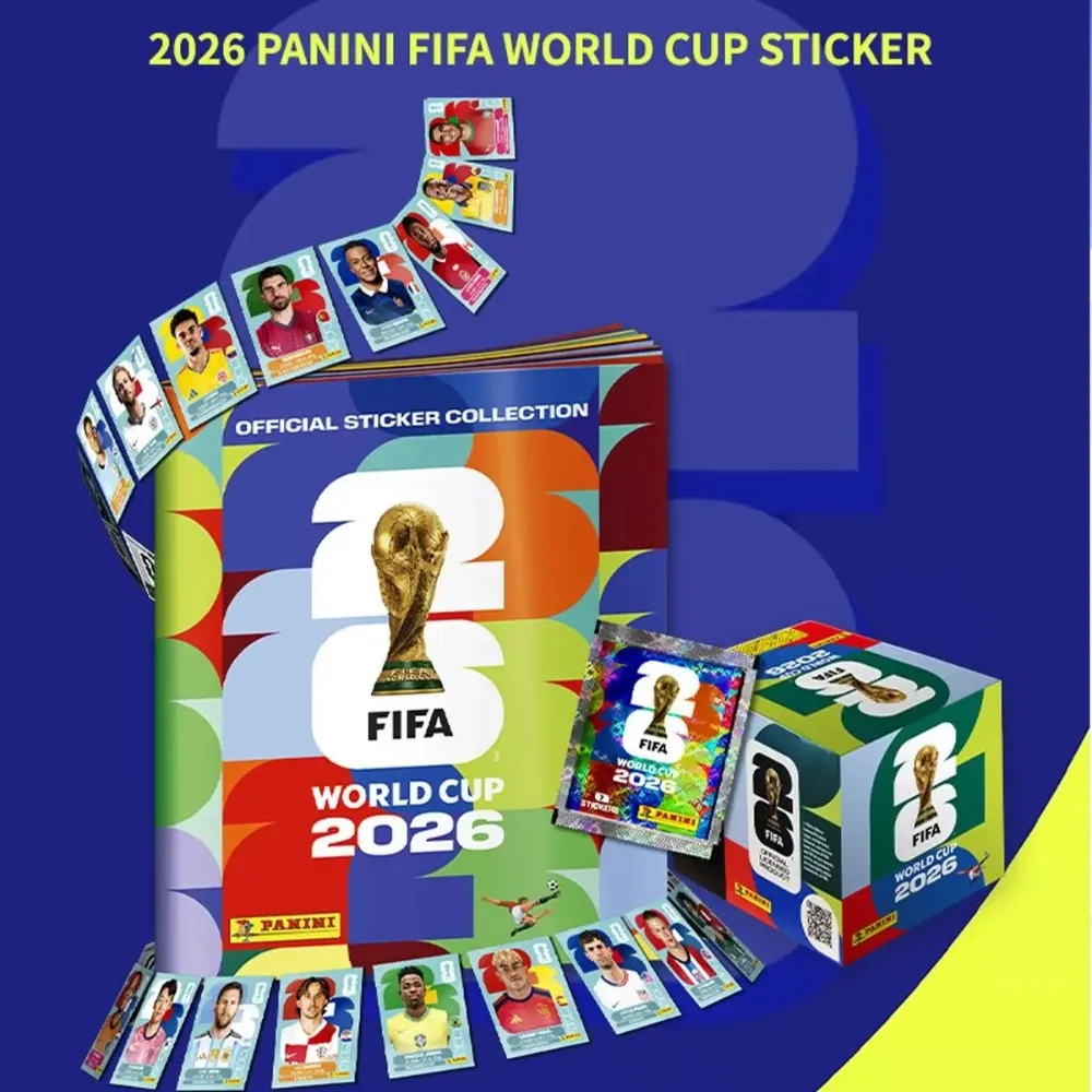 Panini 2026 NEW World Cup FIFA Football Star Player Sticker Collection Periphery Gift Toy Boy Rare Surprise Collectibles Like