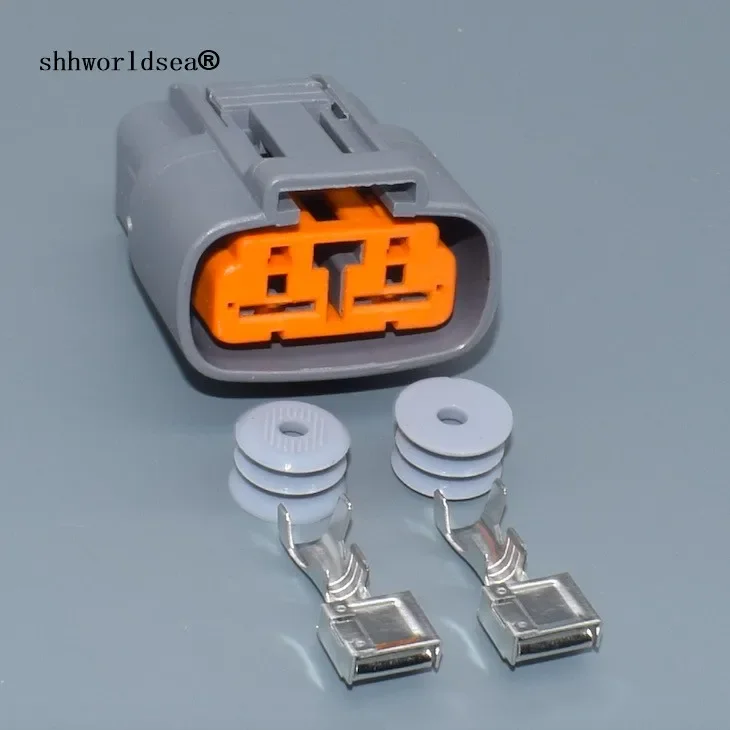 1/100set 2 Pin/Way 6.3mm Female Automotive Connector Plug Socket With Terminals And Seals Series 6195-0060