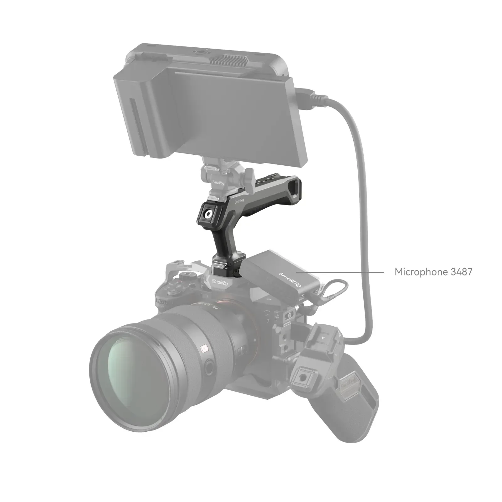 Smallrig HawkLock H21 Sistema autoblocante con mango superior de liberación rápida Deslizador universal con tornillos de localización ARRI estándar